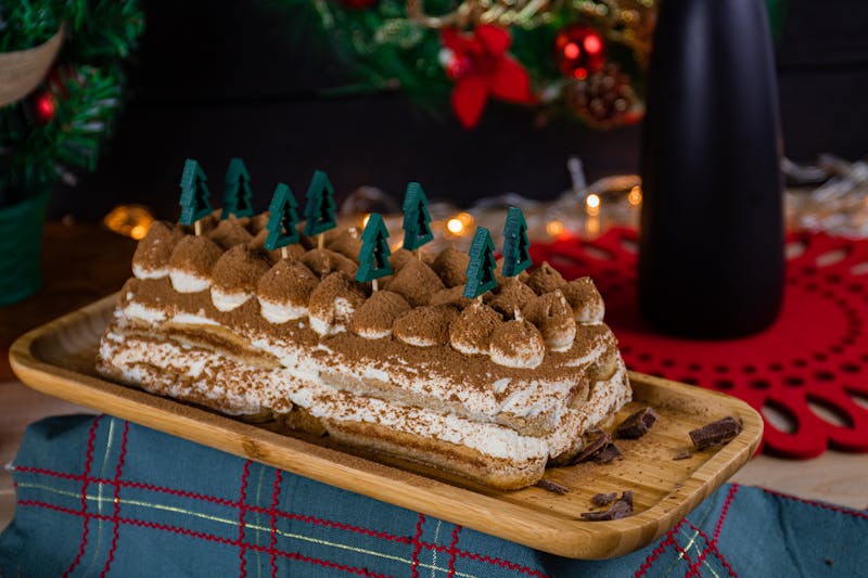 Tiramisu dessert at pizza luce