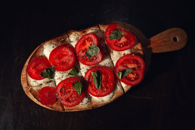 Bruschetta starter at pizza luce Minneapolis